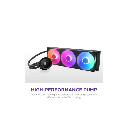Система рідинного охолодження NZXT Kraken Plus RGB V2-360 mm AIO liquid cooler Bl (RL-KR360-B2) – NZXT (вид 1)