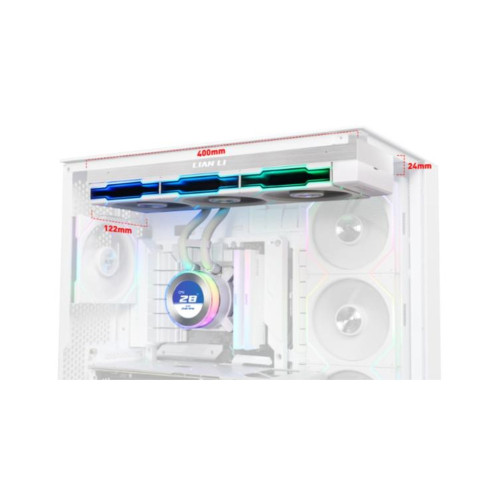 Система рідинного охолодження Lian Li HydroShift II LCD-C 360TL, White (G89.GHS2LCD36TW.00) – Lian Li (вид 2)