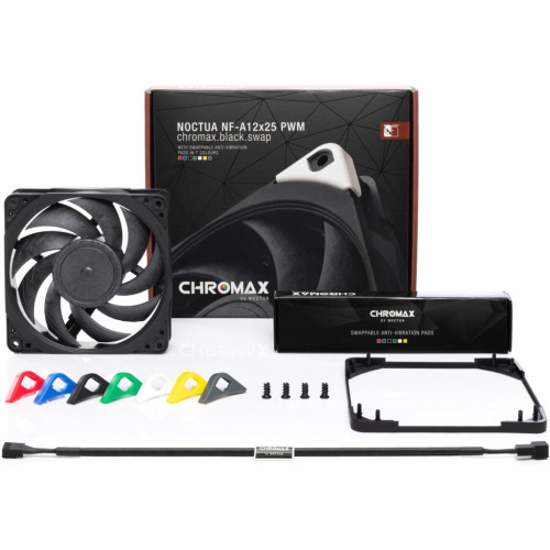 Кулер для корпуса Noctua REDUX (NF-A12x25 PWM CHROMAX. BLACK. SWAP) – Noctua (вид 2)