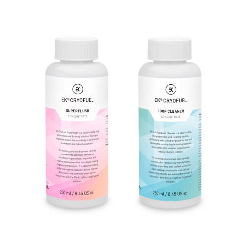 Охолоджуюча рідина Ekwb EK-CryoFuel Loop Cleaner + Superflush (Concentrate 250 (3831109897720) – EKWB