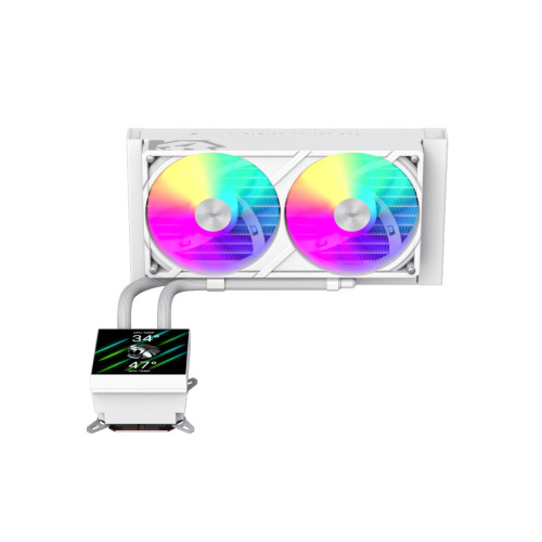 Система рідинного охолодження Gamemax GLACIER 240 LCD WH – GAMEMAX (вид 1)