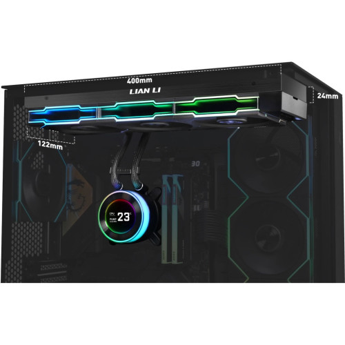 Система рідинного охолодження Lian Li HydroShift II LCD-C 360TL, Black (G89.GHS2LCD36TB.00) – Lian Li (вид 2)