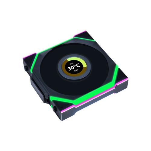 Кулер до корпусу Lian Li Uni Fan SL WIRELESS LCD Reverse, 120-1 (G99.12RSLLCD1W1B.00) – Lian Li (вид 1)