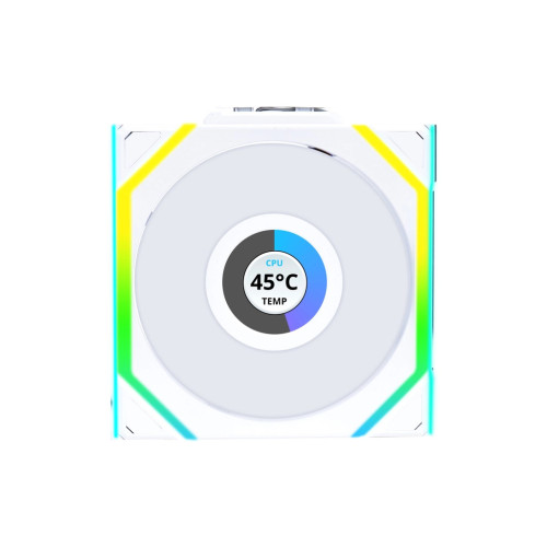 Кулер до корпусу Lian Li Uni Fan SL WIRELESS LCD Reverse, 120-1 (G99.12RSLLCD1W1W.00) – Lian Li
