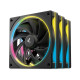 Кулер для корпуса Deepcool Набір вентиляторів Deepcool FL12SE 3IN1 для корпусу 3*120x120x25мм, HB, (FL12 SE 3IN1)
