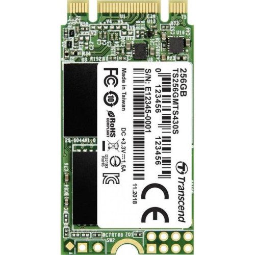 Накопичувач SSD M.2 2242 256GB Transcend (TS256GMTS430S) – TRANSCEND