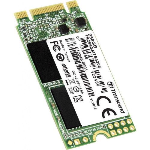 Накопичувач SSD M.2 2242 256GB Transcend (TS256GMTS430S) – TRANSCEND (вид 1)