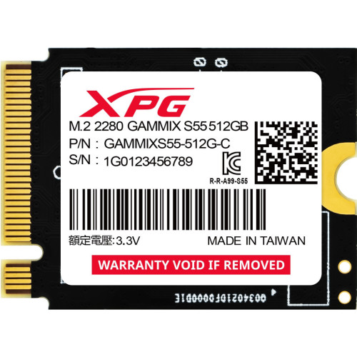 Накопичувач SSD M.2 2230 512GB GAMMIX S55 ADATA (SGAMMIXS55-512G-C) – ADATA