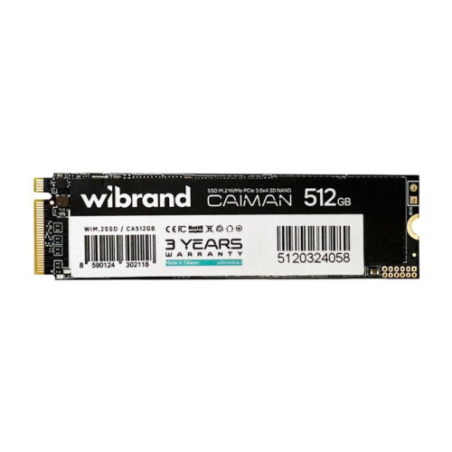 Накопитель SSD M.2 2280 512GB Caiman Wibrand (WIM.2SSD/CA512GB) – Wibrand (вид 1)