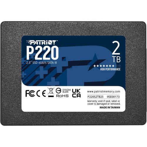 Накопитель SSD 2.5" 2TB P220 Patriot (P220S2TB25) – Patriot