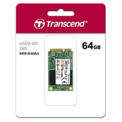 Накопитель SSD mSATA 64GB Transcend (TS64GMSA230S) – TRANSCEND (вид 1)