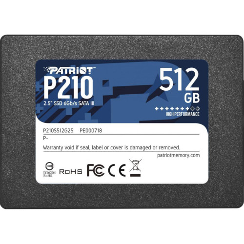 Накопитель SSD 2.5" 512GB Patriot (P210S512G25) – Patriot
