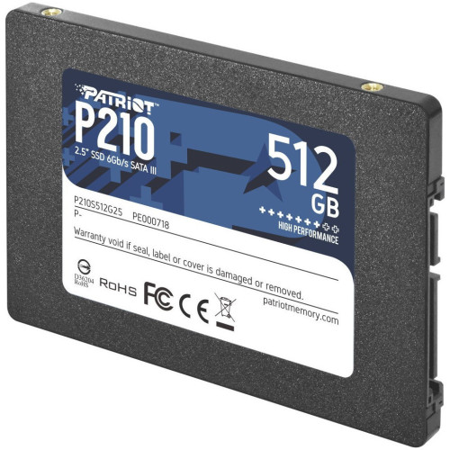 Накопитель SSD 2.5" 512GB Patriot (P210S512G25) – Patriot (вид 2)