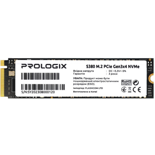 Накопитель SSD M.2 2280 256GB Prologix (PRO256GS380) – ProLogix