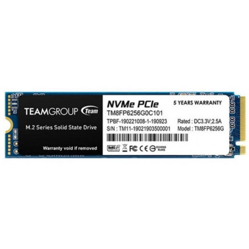 Накопичувач SSD M.2 2280 256GB Team (TM8FP6256G0C101) – Team