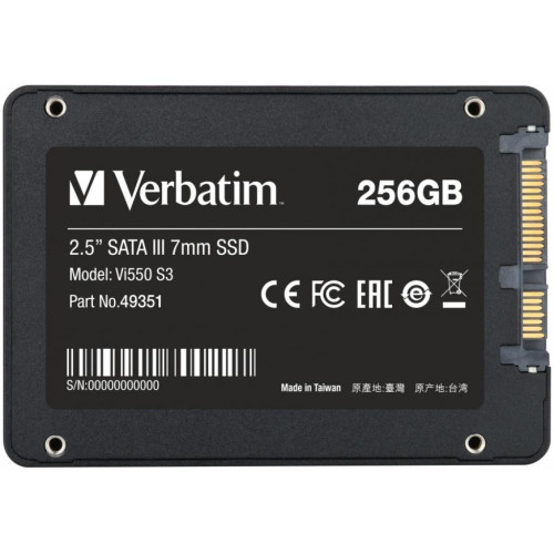 Накопитель SSD 2.5" 256GB Verbatim (49351) – Verbatim (вид 1)