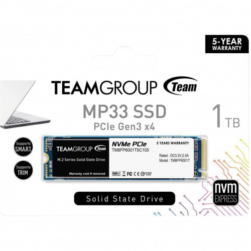Накопичувач SSD M.2 2280 1TB Team (TM8FP6001T0C101) – Team (вид 2)