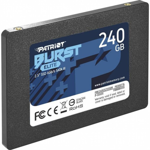 Накопичувач SSD 2.5" 240GB Burst Elite Patriot (PBE240GS25SSDR) – Patriot (вид 1)