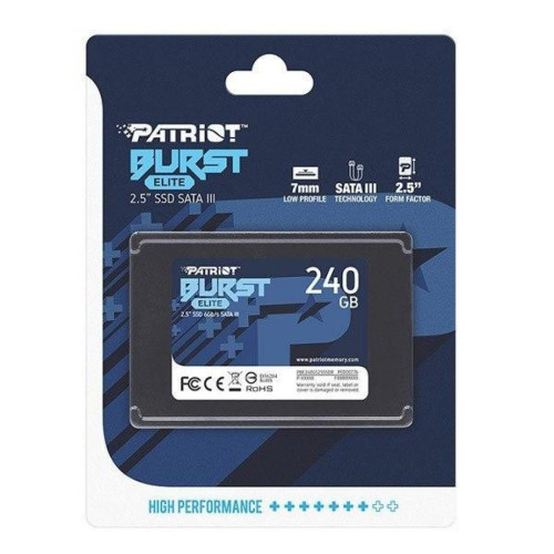 Накопичувач SSD 2.5" 240GB Burst Elite Patriot (PBE240GS25SSDR) – Patriot (вид 3)
