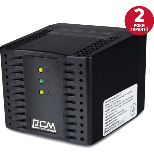 Стабілізатор Powercom TCA-600 black – Powercom (вид 2)