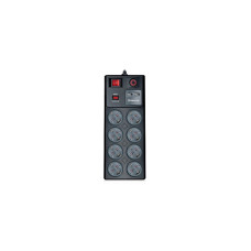 Сетевой фильтр питания REAL-EL RS-8F USB CHARGE 3m, black (EL122300004)