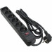 Сетевой фильтр питания Patron 3.0 m3*1mm2 (SP-1063) 6 розеток BLACK (EXT-PN-SP-1063) – PATRON