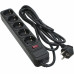 Сетевой фильтр питания Patron 3.0 m3*1.5mm2 (SP-1653) 5 розеток BLACK (EXT-PN-SP-1653) – PATRON