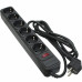 Сетевой фильтр питания Patron 1.8 m3*1.5mm2 (SP-1662) 6 розеток BLACK (EXT-PN-SP-1662) – PATRON