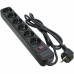 Сетевой фильтр питания Patron 1.8 m3*1mm2 (SP-1062) 6 розеток BLACK (EXT-PN-SP-1062) – PATRON