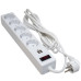 Мережевий фільтр живлення Patron 3m + 2 USB 2.0, 2.1A, 5 роз. White (EXT-PN-SP-53-USB-W) – PATRON