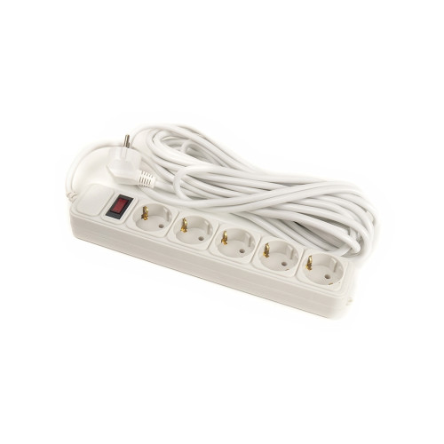 Сетевой фильтр питания PowerPlant 7 м, 5 розеток, 3x1.5мм2, евростандарт (JY-1056/7) (PPSA10M70S5) – PowerPlant