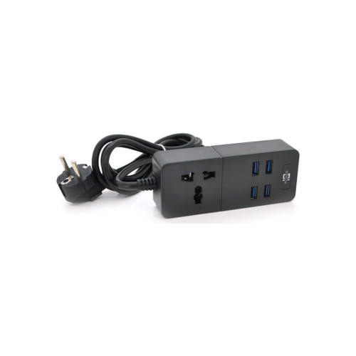 Мережевий фільтр живлення Voltronic TВ-Т05, 1роз, 4*USB Black (ТВ-Т06-Black) – Voltronic