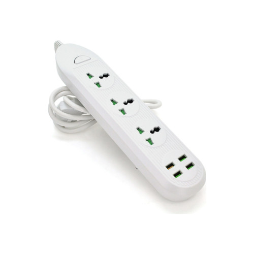 Мережевий фільтр живлення Voltronic TВ-Т16, 4роз, 3*USB White (ТВ-Т16-White) – Voltronic