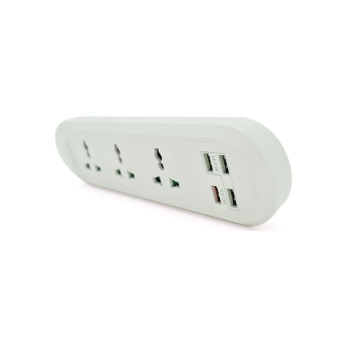 Мережевий фільтр живлення Voltronic TВ-Т16, 4роз, 3*USB White (ТВ-Т16-White) – Voltronic (вид 1)