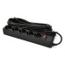 Сетевой фильтр питания Patron 10 m3*1mm2 (SP-10510) 5 розеток BLACK (EXT-PN-SP-10510) – PATRON