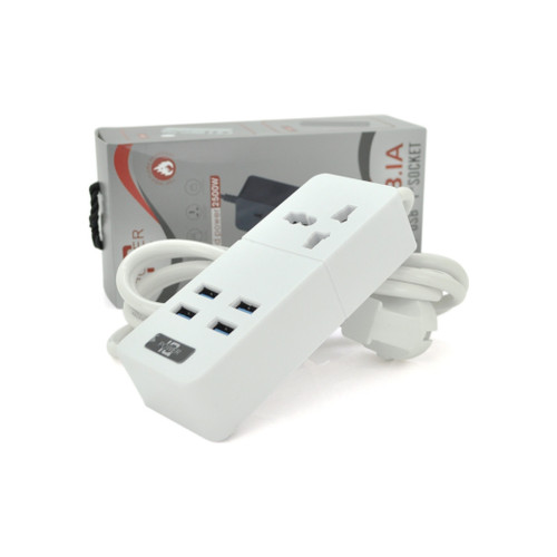 Сетевой фильтр питания Voltronic TВ-Т06, 1роз, 4*USB White (ТВ-Т06-White) – Voltronic (вид 1)