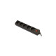 Сетевой фильтр питания Defender ES 1.8m 5 роз. black (99484)
