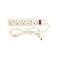 Сетевой фильтр питания PowerPlant 1.8 м, 5 розетoк, евростандарт (JY-1056/1.8) (PPSA10M18S5)