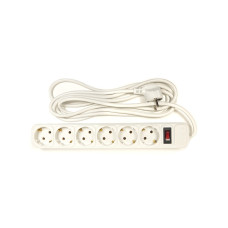 Мережевий фільтр живлення PowerPlant 3 м, 6 розеток, евростандарт (JY-1057/3) (PPSA10M30S6)