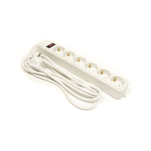 Мережевий фільтр живлення PowerPlant 3 м, 6 розеток, евростандарт (JY-1057/3) (PPSA10M30S6) – PowerPlant (вид 1)