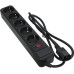 Мережевий фільтр живлення Patron 1 m3*1mm2 (SP-1053U) 5 розеток BLACK (EXT-PN-SP-1053U) – PATRON