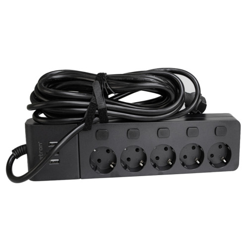 Мережевий фільтр живлення Patron SP1655-USB (EXT-PN-SP-1655-USB) – PATRON