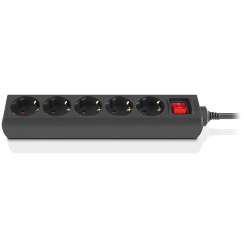 Сетевой фильтр питания REAL-EL RS-Protect M 1.8m, black (EL122300026) – REAL-EL