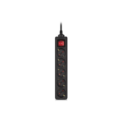 Сетевой фильтр питания REAL-EL RS-Protect M 1.8m, black (EL122300026) – REAL-EL (вид 1)