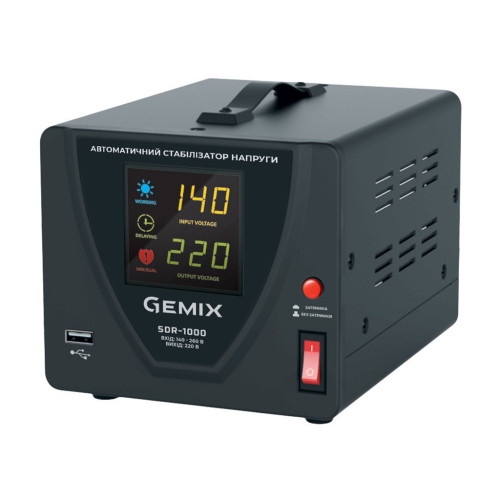 Стабілізатор Gemix SDR-1000 (SDR1000.700W) – GEMIX