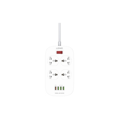 Сетевой фильтр питания LDNIO SC4407Q 4роз. 4USB 2м (SC4407Q) – LDNIO (вид 1)