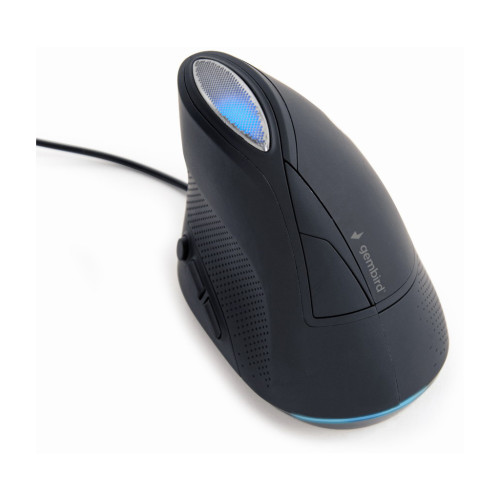 Мишка Gembird MUS-ERGO-03 USB Black (MUS-ERGO-03) – Gembird (вид 1)