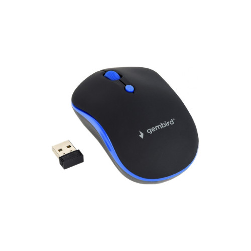 Мышка Gembird MUSW-4B-03-B Black+Blue (MUSW-4B-03-B) – Gembird