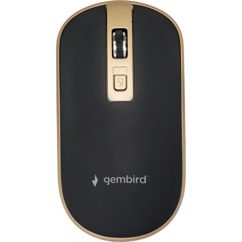 Мышка Gembird MUSW-4B-06-BG Wireless Black-Gold (MUSW-4B-06-BG) – Gembird