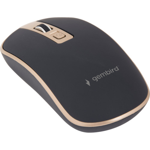 Мышка Gembird MUSW-4B-06-BG Wireless Black-Gold (MUSW-4B-06-BG) – Gembird (вид 1)
